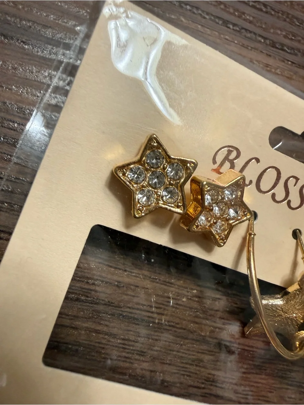 Fashion Gold-Tone 6 pr pierced Earring Sets teddy bears stars studs flowers new